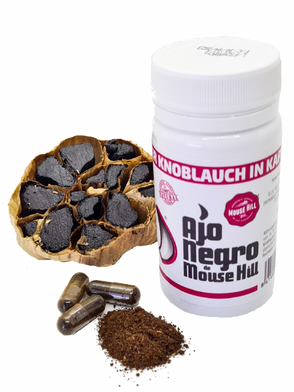 Schwarzer Knoblauch 2x 30 Kapseln - 691 mg hochdosiert - vegan - ohne unerwünschte Zusätze